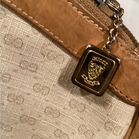 Gucci Tan and Brown Leather Crossbody Bag Vintage 80s OFFERS - Picture 3 of 16